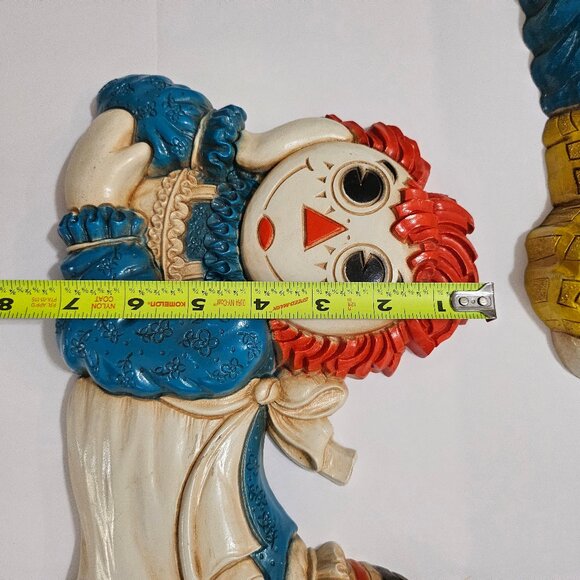 Rare 1977 Bobbs Merrill Raggedy Ann and Andy Plastic Wall Plaques - Picture 10 of 14